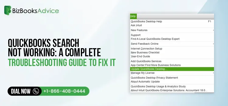 To fix search issues in QuickBooks Online, clear your browser's cached data or use a private window.