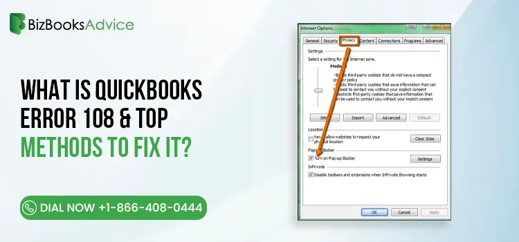 How to fix QuickBooks error 108