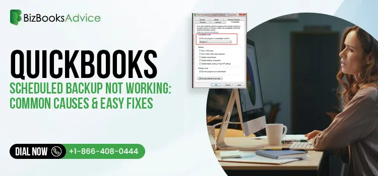 QuickBooks scheduled local backup not working
