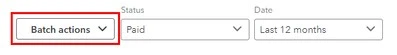 Choose the Batch Actions button.