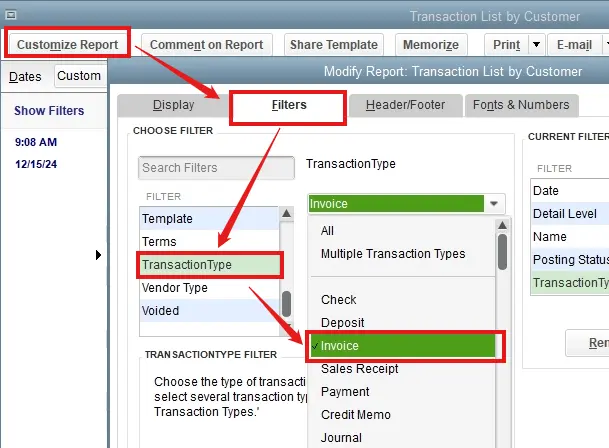 QuickBooks Desktop Invoice Missing