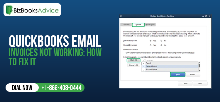 QuickBooks Email Invoices Not Working
