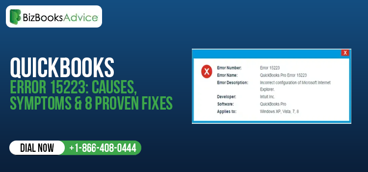 QuickBooks error code 15223