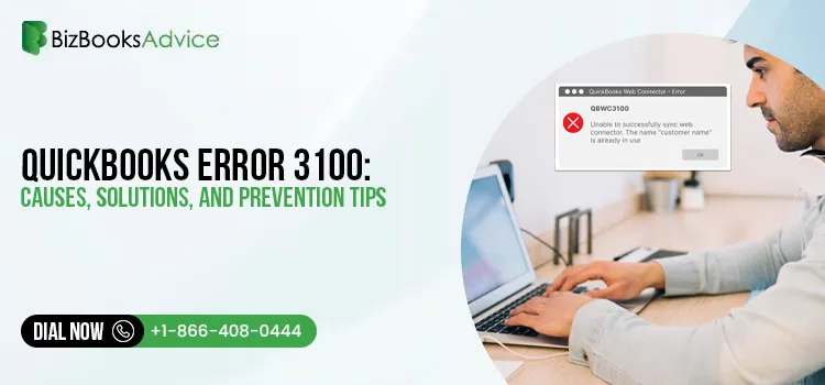 How to fix QuickBooks Error Code 3100