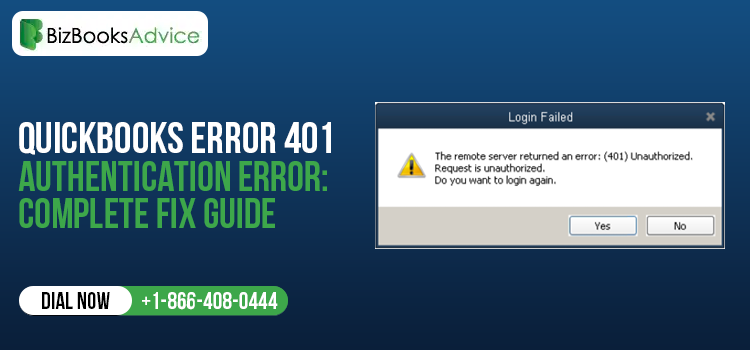 QuickBooks Error 401 Authentication Error