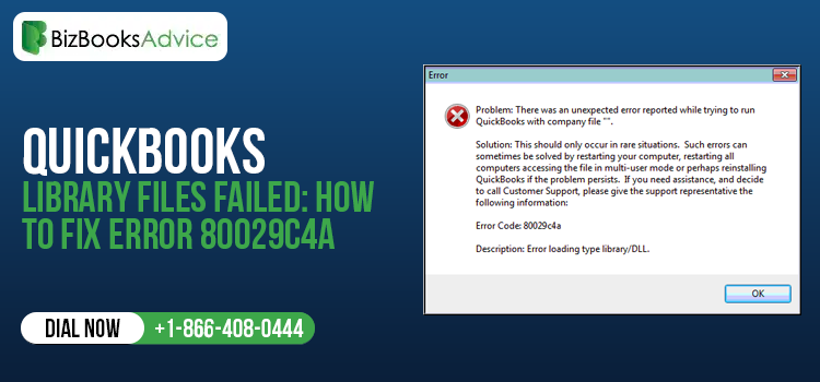 QuickBooks Library Files Failed